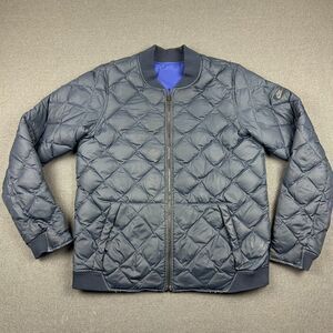Nike‎ Jacket Mens Large Quilted Duck Down Full Zip Polyester Reversible Y2K